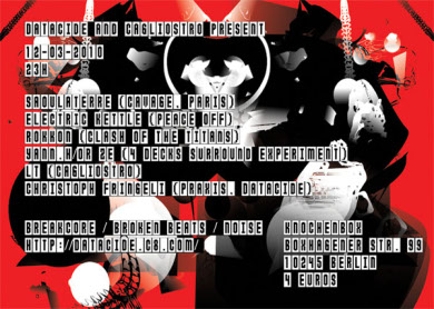 12.02.2010: Datacide And Cagliostro Party @ Knochenbox / 